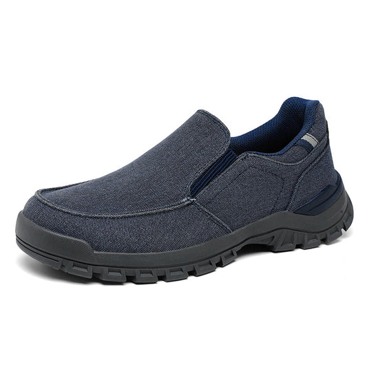 Men's Comfortable Non-Slip Pigskin Slip-On Casual Walking Shoes