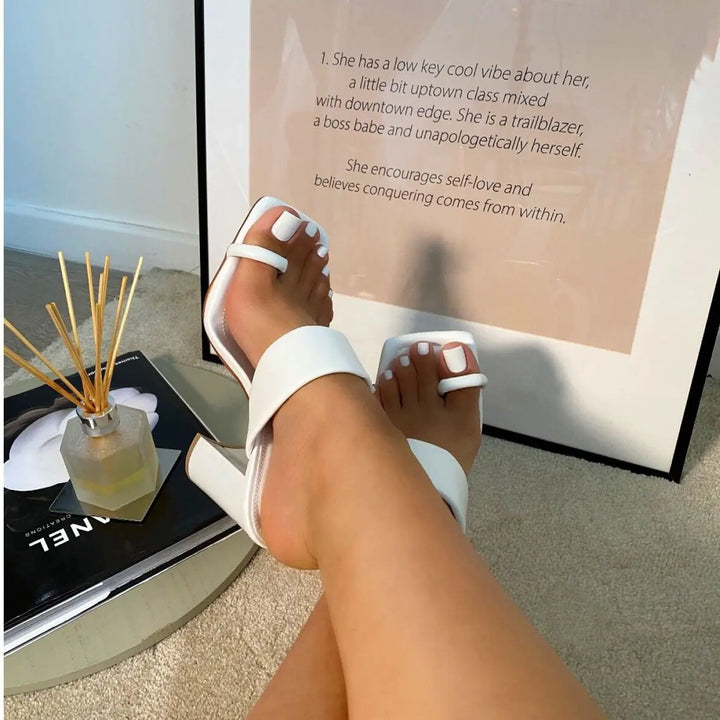 Slip-On Toe Ring Heels