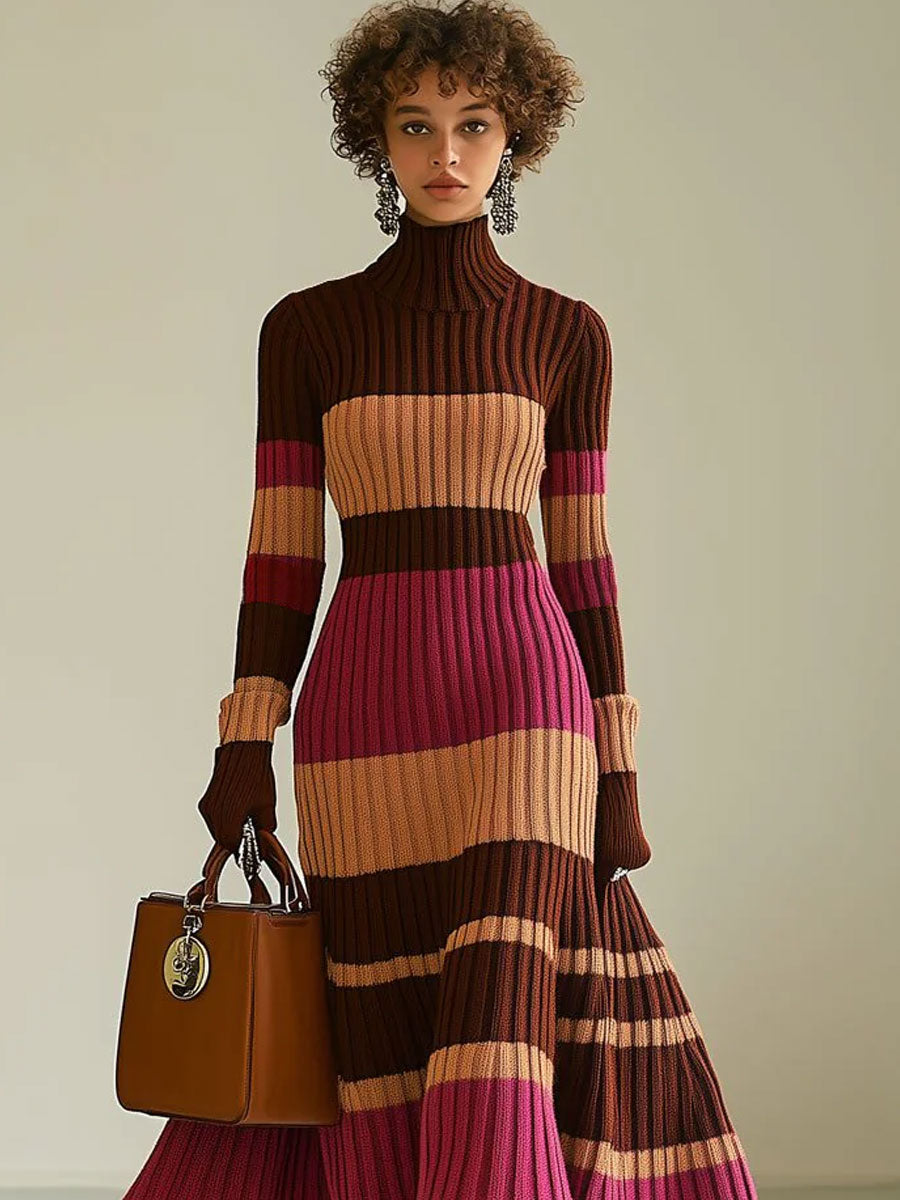 Sylvia Turtleneck Midi Dress