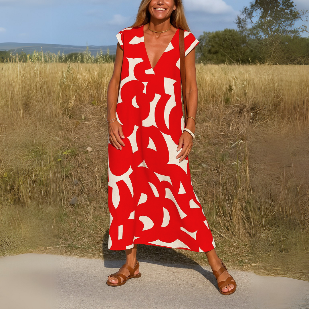 Valérie | Airy V-neck dress