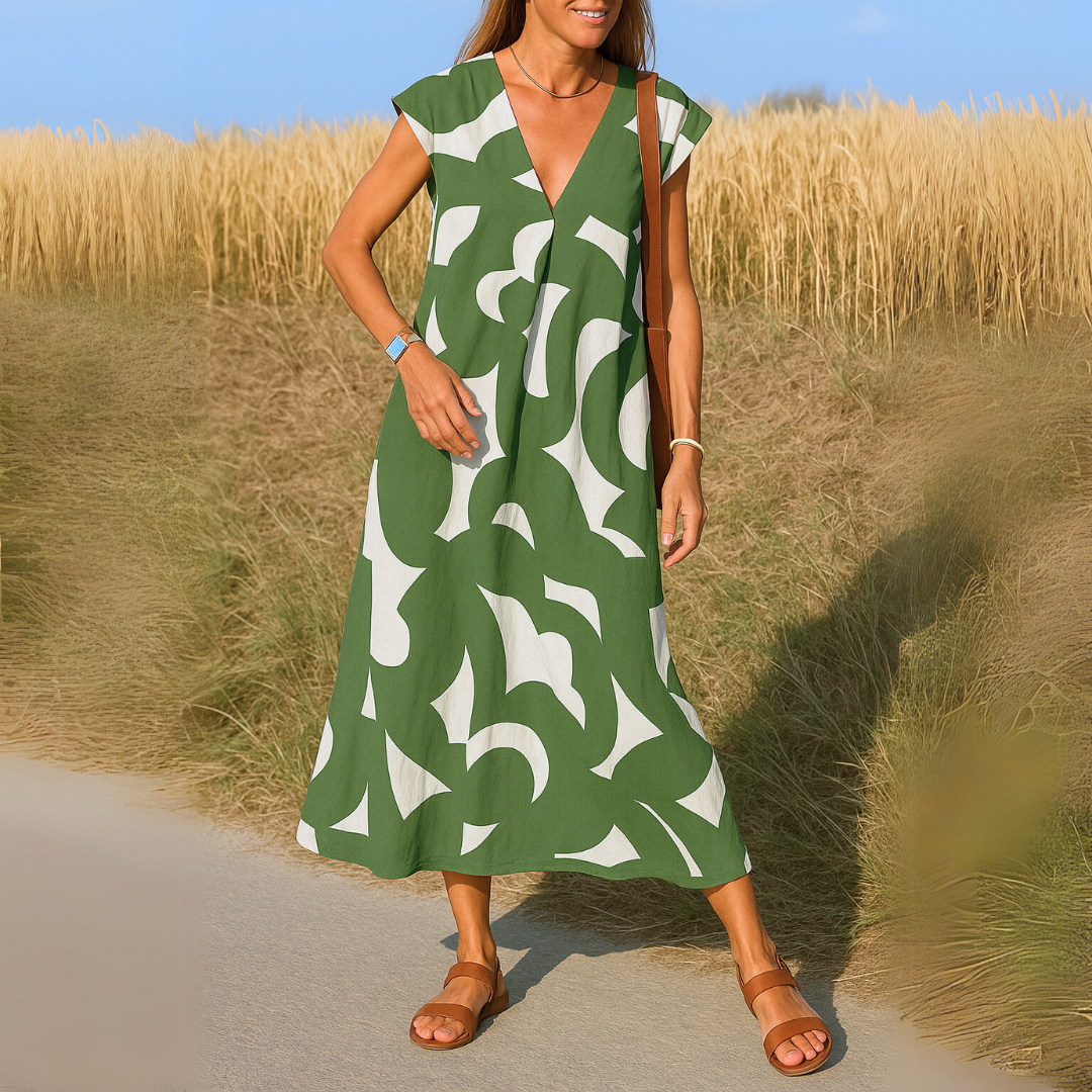 Valérie | Airy V-neck dress
