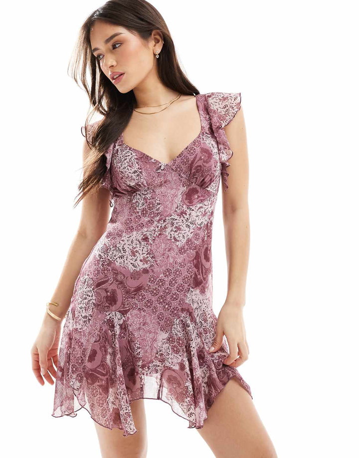 Ruffled Mini Dress