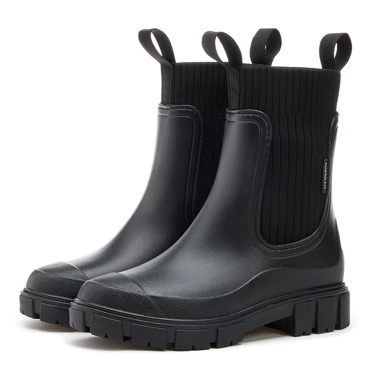 Non-Slip Waterproof Thick Sole Mid-Calf Boots