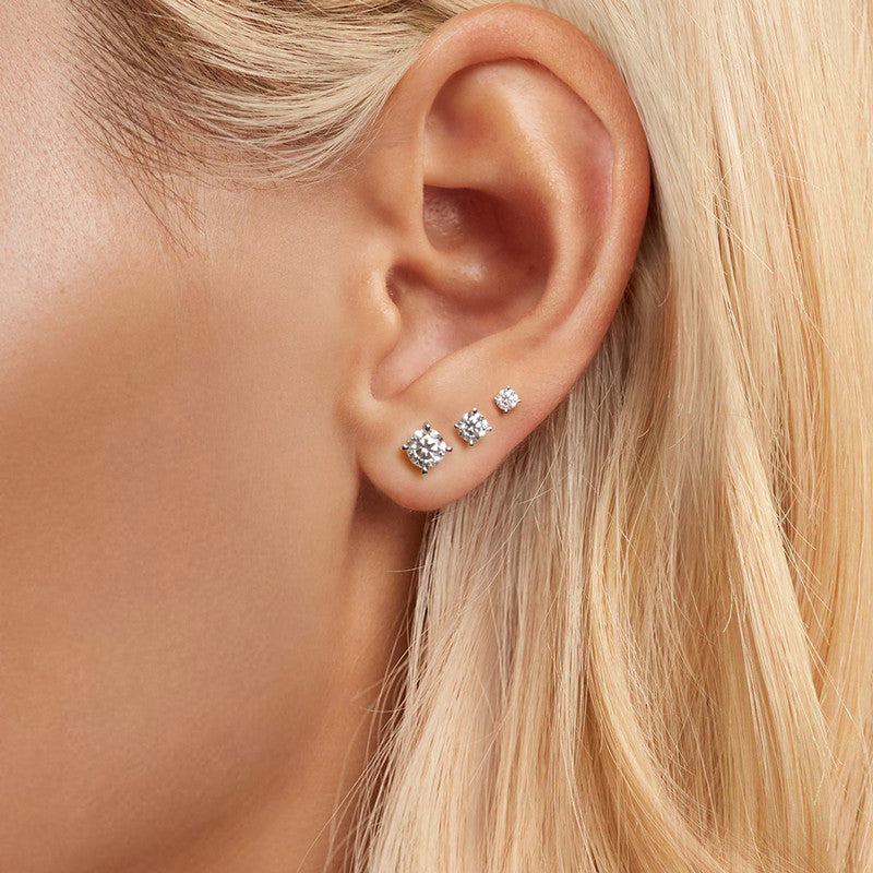 Pave Stud Earrings