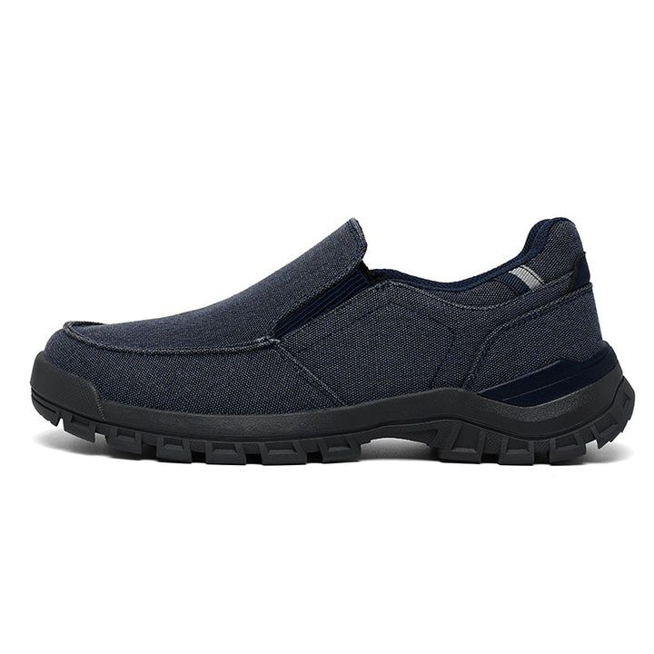 Men's Comfortable Non-Slip Pigskin Slip-On Casual Walking Shoes