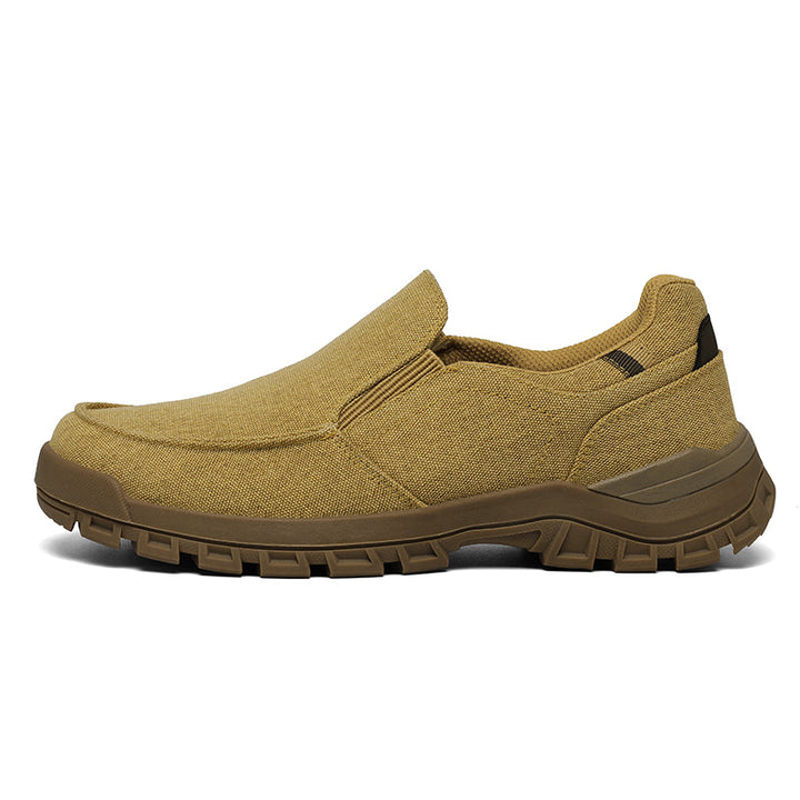 Men's Comfortable Non-Slip Pigskin Slip-On Casual Walking Shoes