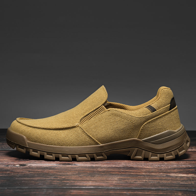 Men's Comfortable Non-Slip Pigskin Slip-On Casual Walking Shoes