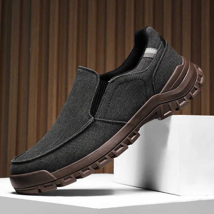 Men's Comfortable Non-Slip Pigskin Slip-On Casual Walking Shoes