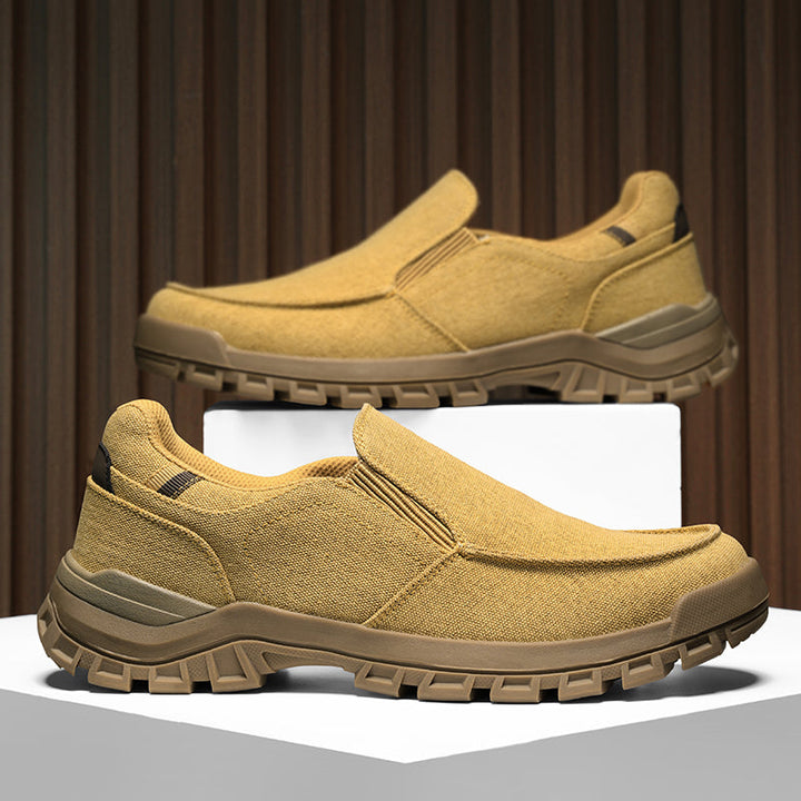 Men's Comfortable Non-Slip Pigskin Slip-On Casual Walking Shoes