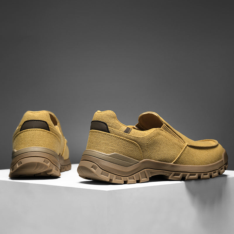 Men's Comfortable Non-Slip Pigskin Slip-On Casual Walking Shoes