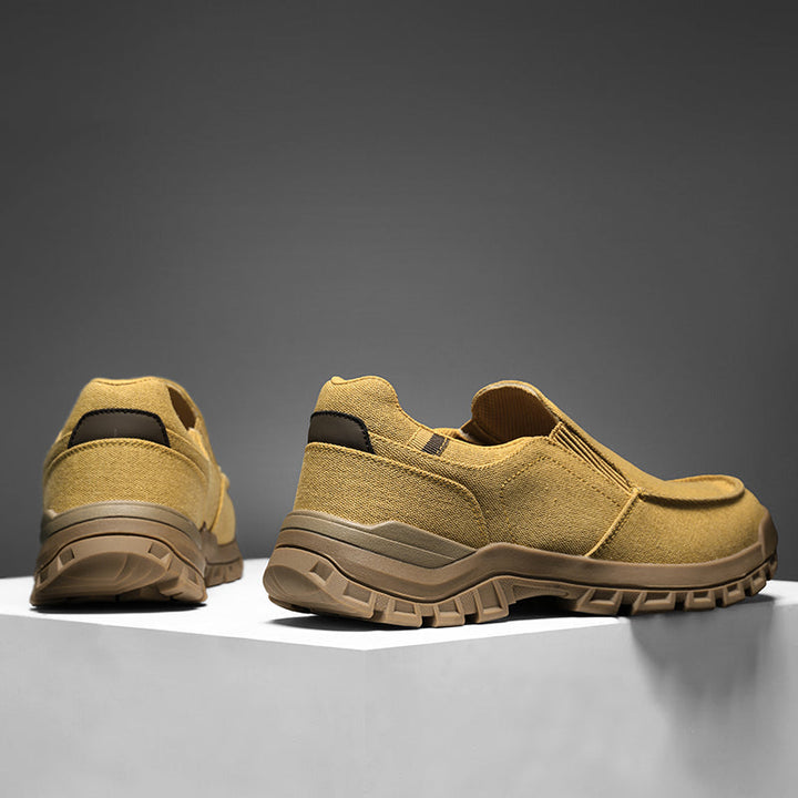 Men's Comfortable Non-Slip Pigskin Slip-On Casual Walking Shoes