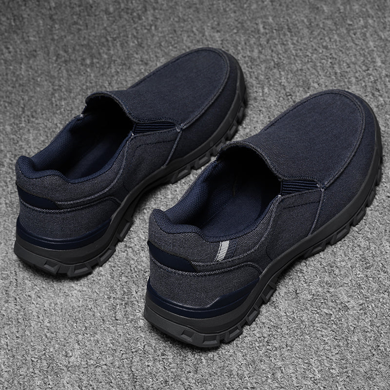 Men's Comfortable Non-Slip Pigskin Slip-On Casual Walking Shoes