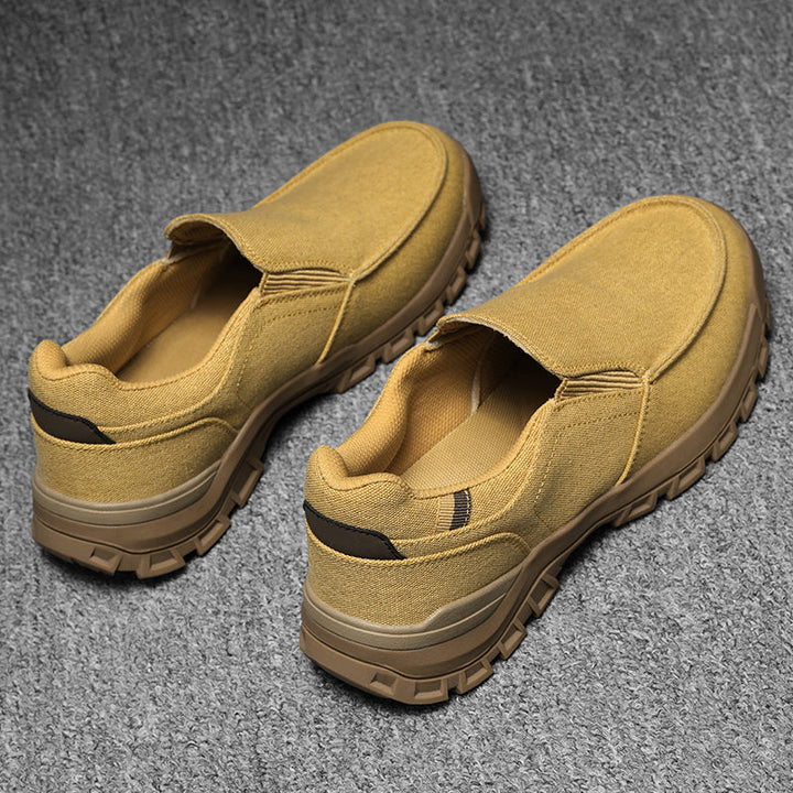 Men's Comfortable Non-Slip Pigskin Slip-On Casual Walking Shoes