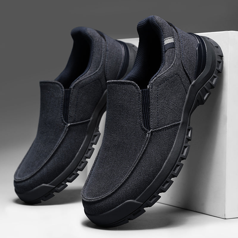 Men's Comfortable Non-Slip Pigskin Slip-On Casual Walking Shoes