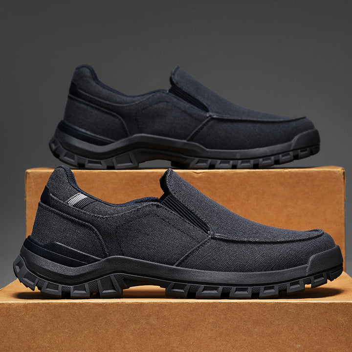 Men's Comfortable Non-Slip Pigskin Slip-On Casual Walking Shoes