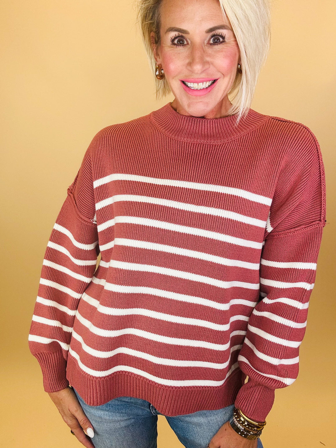 Falling for stripes sweater