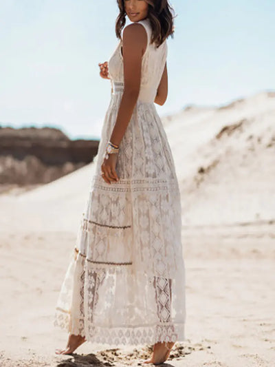 Ärmelloses Boho-Sommerkleid