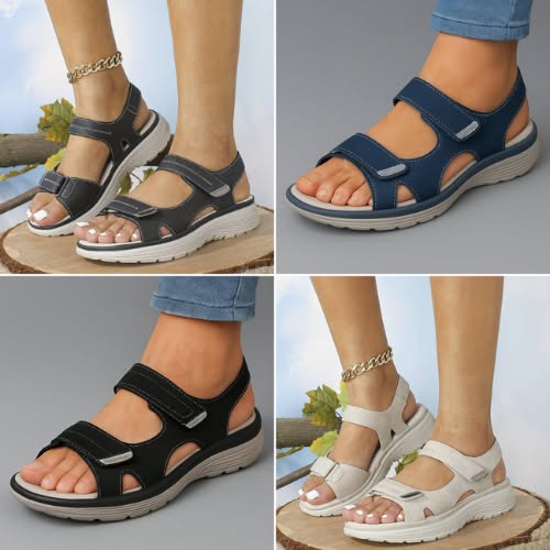 Bella™ Orthopedic leather sandals made from high-quality material