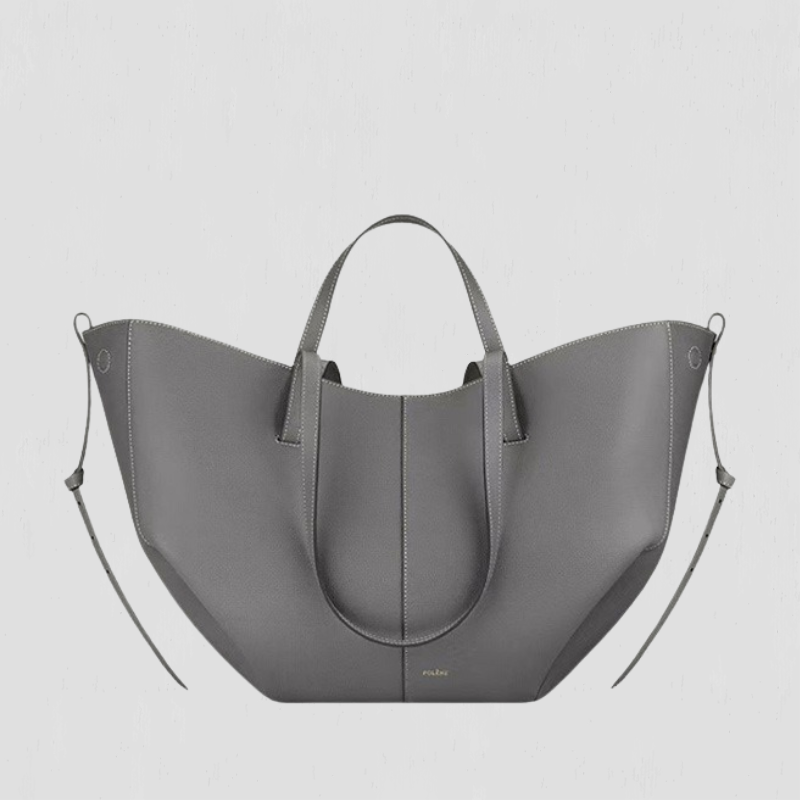 Pernilla – Fitted tote bag with side ruching