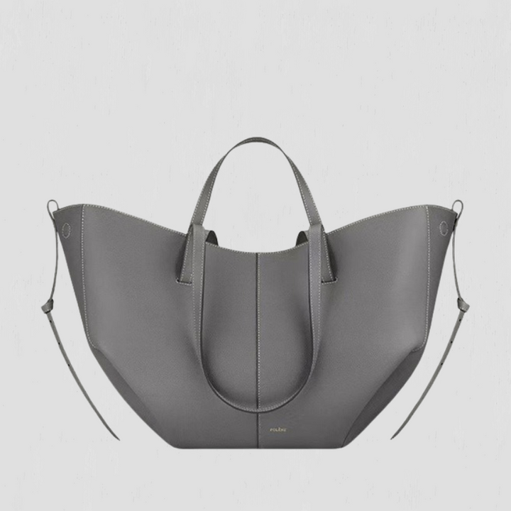 Pernilla – Fitted tote bag with side ruching