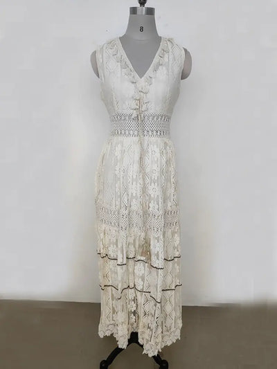 Ärmelloses Boho-Sommerkleid