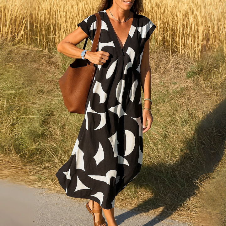Valérie | Airy V-neck dress