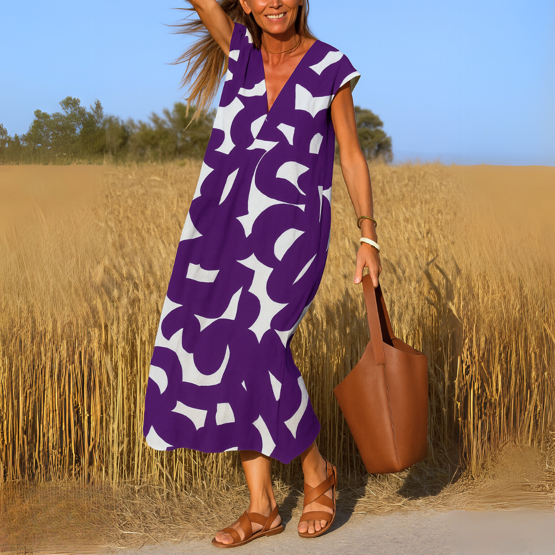 Valérie | Airy V-neck dress
