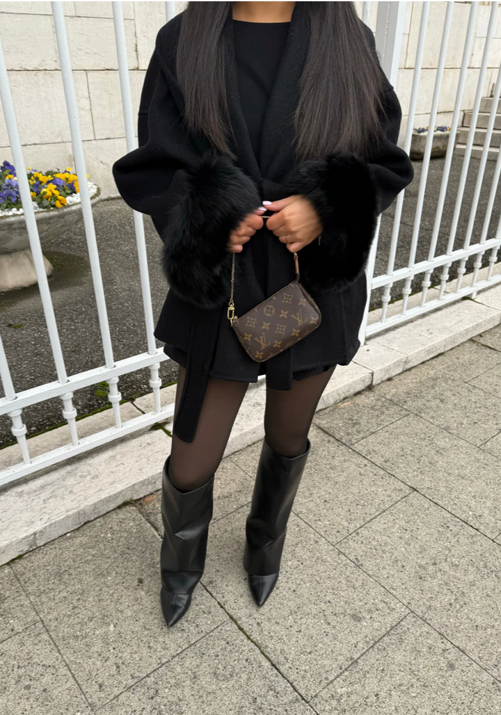 WOOLCOAT WITH FUR