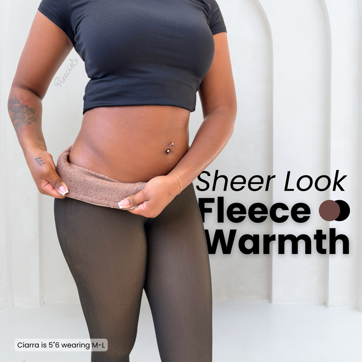 Bare-Leg Look Fleece Lined Tights