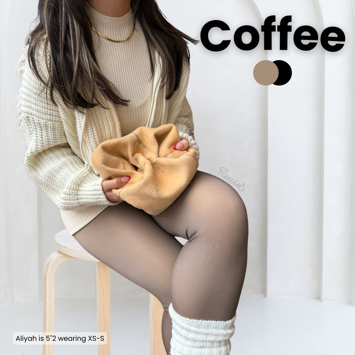 Bare-Leg Look Fleece Lined Tights