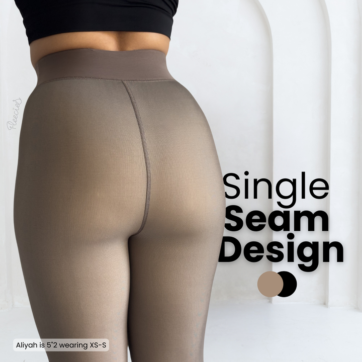 Bare-Leg Look Fleece Lined Tights