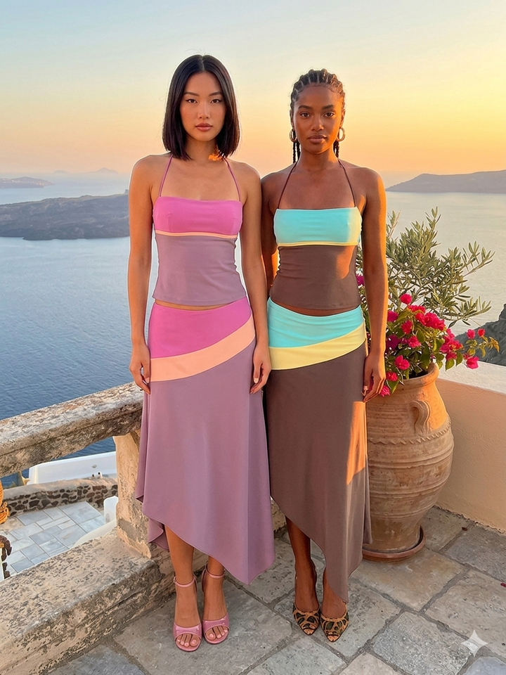 Maison Elira Colorblock Two-Piece Set
