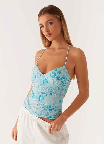 Lumière" Sequin Halter Top