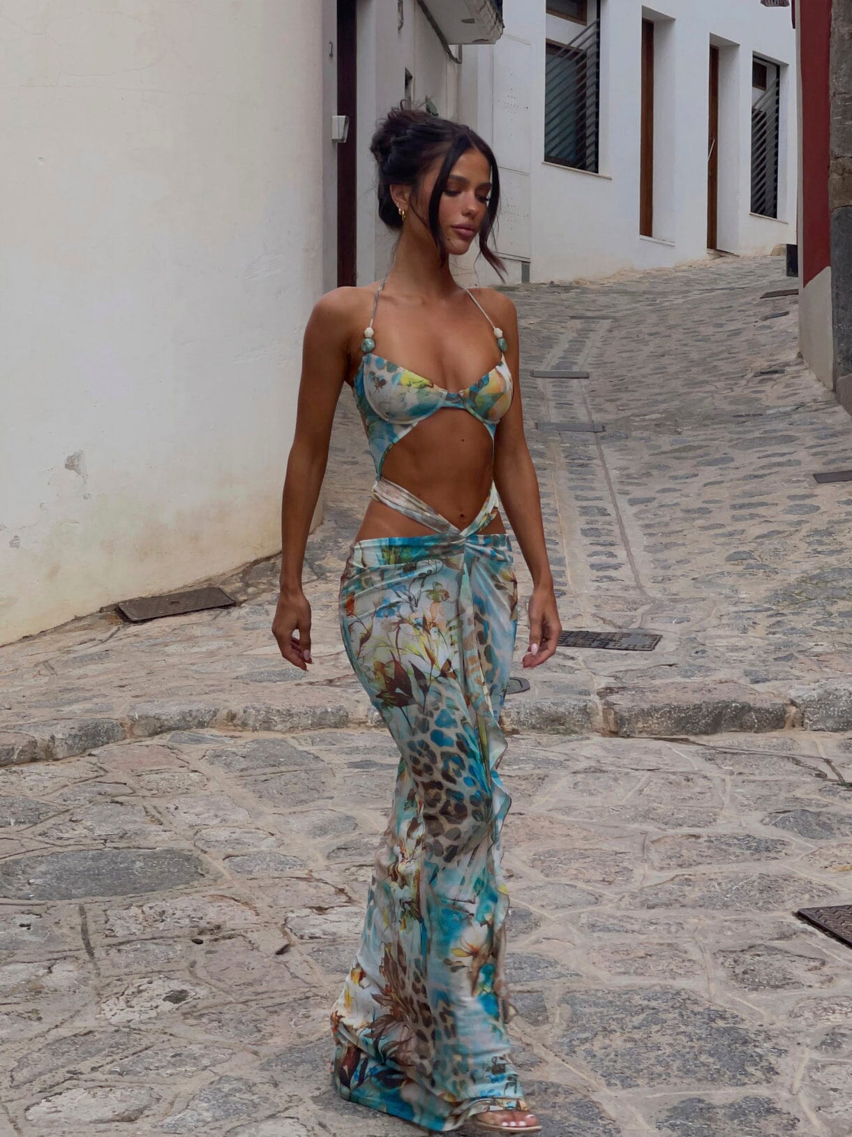 Solara™ Lace-Up Backless Beach Dress