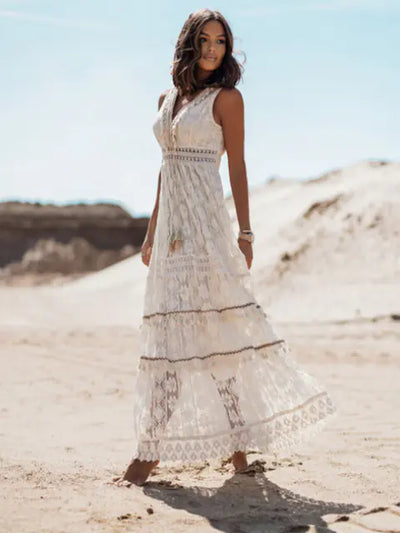 Ärmelloses Boho-Sommerkleid