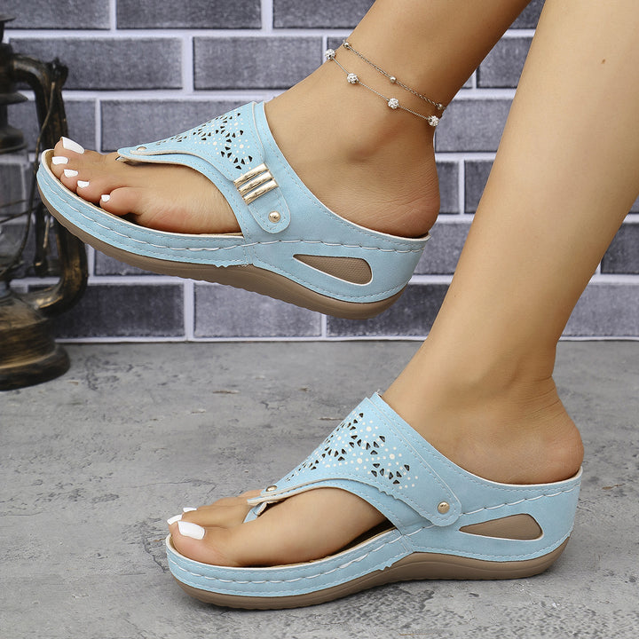 SoleilStep™ Hollow Platform Sandals