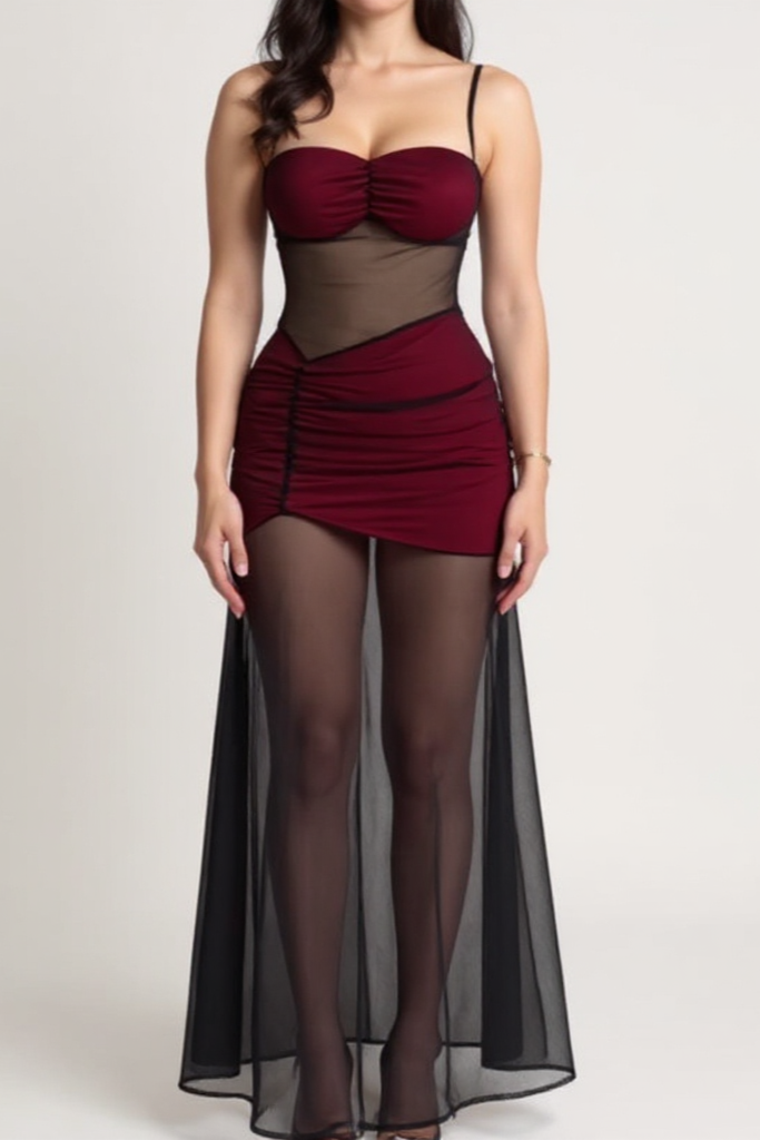 Serenity Élan Mesh Maxi Dress