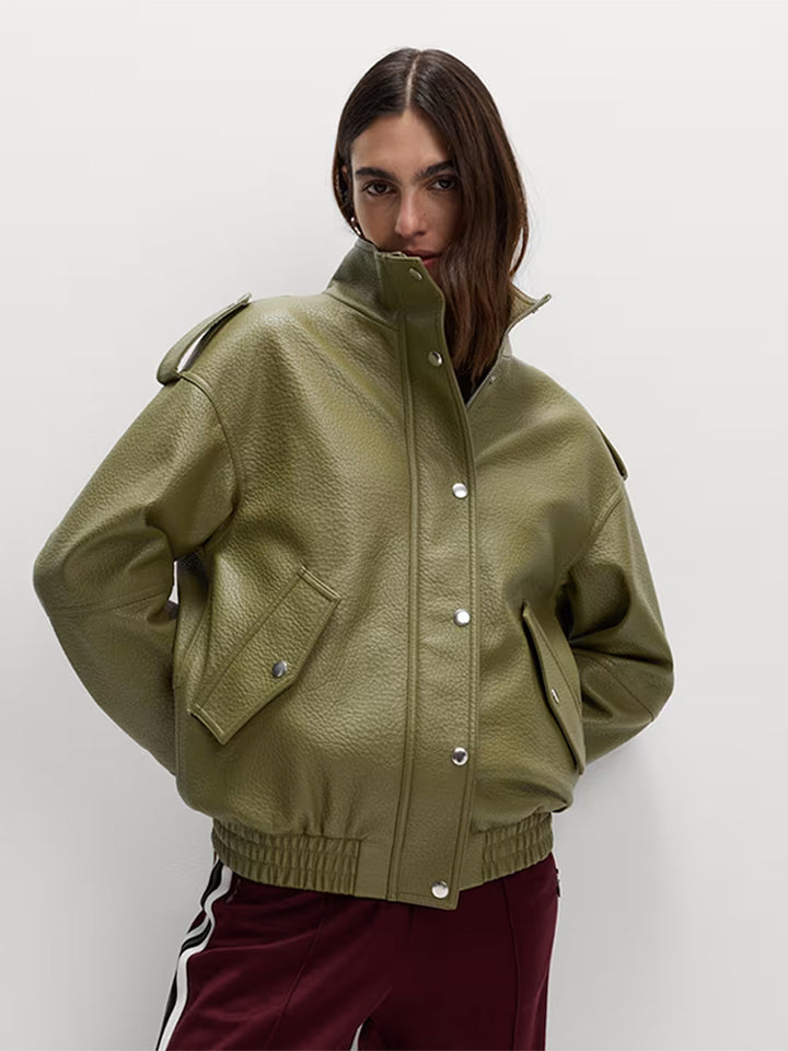 Aurelia Vintage Leather Coat™