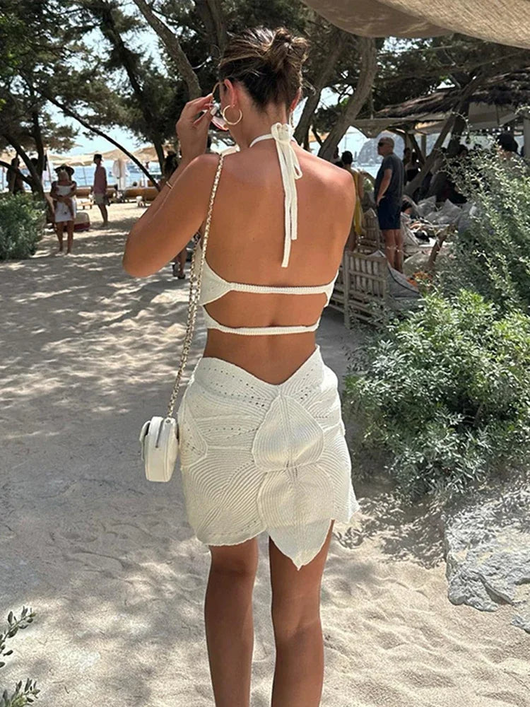 Solea Halter Cutout Mini Dress