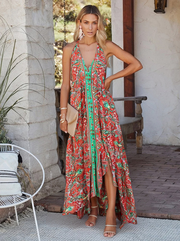 Strapless Vacation Summer Boho Dress
