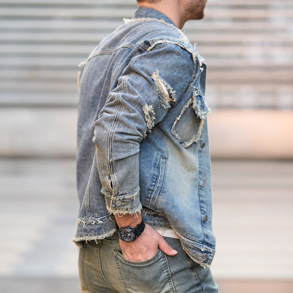 Retro Style Men's Denim Jacket