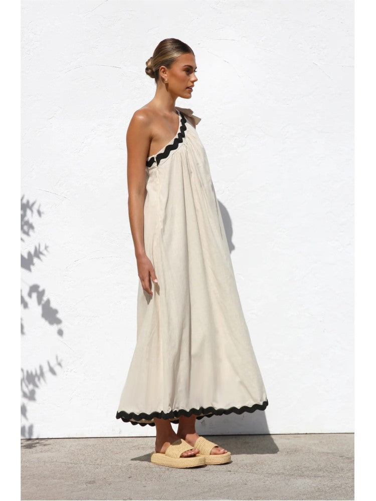 Solid Color Casual Dress