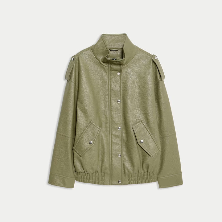 Aurelia Vintage Leather Coat™