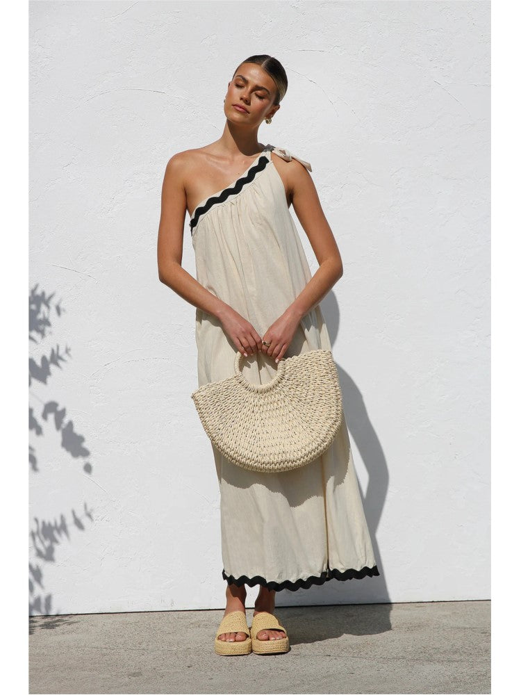 Solid Color Casual Dress