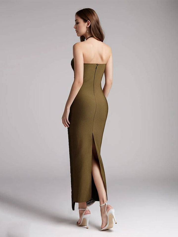 Aurelia Backless Tassel Gown