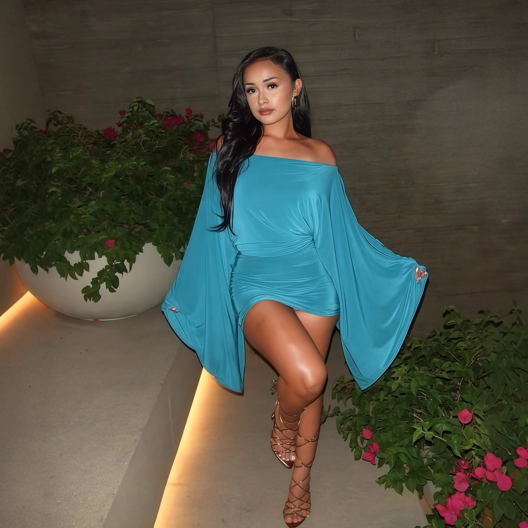 The Seraphina Draped Mini Dress