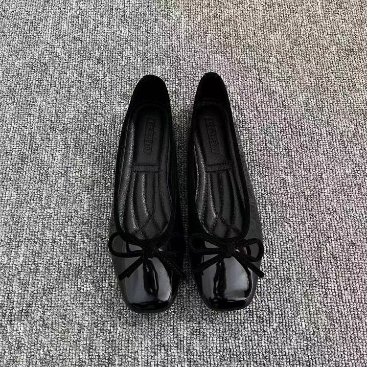 The Colette Patent Bow Ballet Flats