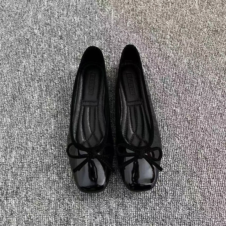 The Colette Patent Bow Ballet Flats
