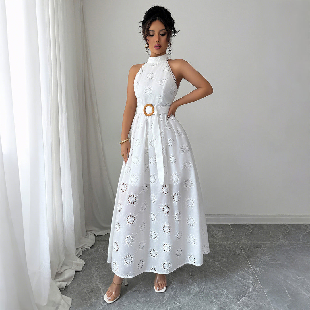 Maison Valoria Lace Maxi Dress