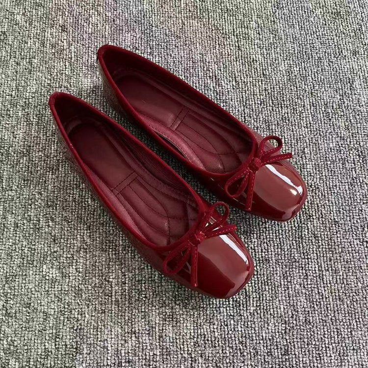 The Colette Patent Bow Ballet Flats